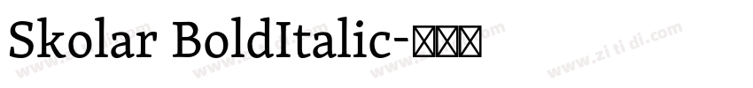 Skolar BoldItalic字体转换 Skolar BoldItalic字体转换
